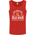 An Old Man With Boxing Gloves Funny Boxer Mens Vest Tank Top Red