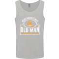 An Old Man With Boxing Gloves Funny Boxer Mens Vest Tank Top Sports Grey