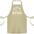 An Old Man With Golf Clubs Funny Golfing Cotton Apron 100% Organic Khaki