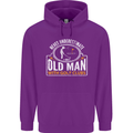 An Old Man With Golf Clubs Funny Golfing Mens 80% Cotton Hoodie Purple