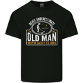 An Old Man With Golf Clubs Funny Golfing Mens Cotton T-Shirt Tee Top Black