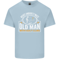 An Old Man With Golf Clubs Funny Golfing Mens Cotton T-Shirt Tee Top Light Blue
