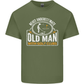 An Old Man With Golf Clubs Funny Golfing Mens Cotton T-Shirt Tee Top Military Green
