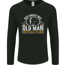 An Old Man With Golf Clubs Funny Golfing Mens Long Sleeve T-Shirt Black
