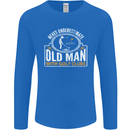 An Old Man With Golf Clubs Funny Golfing Mens Long Sleeve T-Shirt Royal Blue
