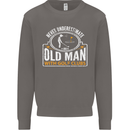 An Old Man With Golf Clubs Funny Golfing Mens Sweatshirt Jumper Charcoal