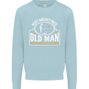 An Old Man With Golf Clubs Funny Golfing Mens Sweatshirt Jumper Light Blue