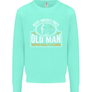 An Old Man With Golf Clubs Funny Golfing Mens Sweatshirt Jumper Peppermint