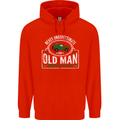 An Old Man With a 4x4 Off Roading Off Road Mens 80% Cotton Hoodie Bright Red