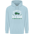 An Old Man With a 4x4 Off Roading Off Road Mens 80% Cotton Hoodie Light Blue