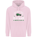 An Old Man With a 4x4 Off Roading Off Road Mens 80% Cotton Hoodie Light Pink