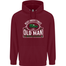 An Old Man With a 4x4 Off Roading Off Road Mens 80% Cotton Hoodie Maroon