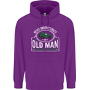 An Old Man With a 4x4 Off Roading Off Road Mens 80% Cotton Hoodie Purple