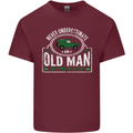 An Old Man With a 4x4 Off Roading Off Road Mens Cotton T-Shirt Tee Top Maroon