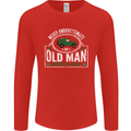 An Old Man With a 4x4 Off Roading Off Road Mens Long Sleeve T-Shirt Red