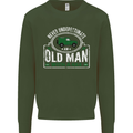 An Old Man With a 4x4 Off Roading Off Road Mens Sweatshirt Jumper Forest Green