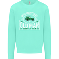 An Old Man With a 4x4 Off Roading Off Road Mens Sweatshirt Jumper Peppermint