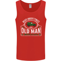 An Old Man With a 4x4 Off Roading Off Road Mens Vest Tank Top Red