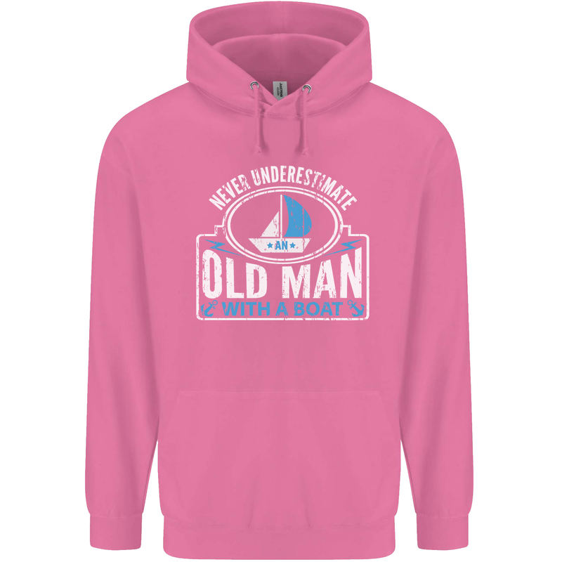 An Old Man With a Boat Sailor Sailing Funny Mens 80% Cotton Hoodie Azelea