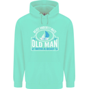 An Old Man With a Boat Sailor Sailing Funny Mens 80% Cotton Hoodie Peppermint