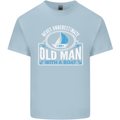 An Old Man With a Boat Sailor Sailing Funny Mens Cotton T-Shirt Tee Top Light Blue