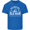 An Old Man With a Boat Sailor Sailing Funny Mens Cotton T-Shirt Tee Top Royal Blue