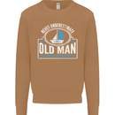 An Old Man With a Boat Sailor Sailing Funny Mens Sweatshirt Jumper Caramel Latte