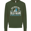 An Old Man With a Boat Sailor Sailing Funny Mens Sweatshirt Jumper Forest Green