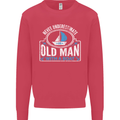 An Old Man With a Boat Sailor Sailing Funny Mens Sweatshirt Jumper Heliconia
