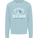 An Old Man With a Boat Sailor Sailing Funny Mens Sweatshirt Jumper Light Blue