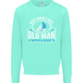 An Old Man With a Boat Sailor Sailing Funny Mens Sweatshirt Jumper Peppermint