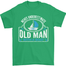 An Old Man With a Boat Sailor Sailing Funny Mens T-Shirt Cotton Gildan Irish Green