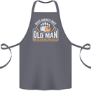 An Old Man With a Bowling Ball 10 Pin Cotton Apron 100% Organic Steel
