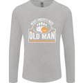An Old Man With a Bowling Ball 10 Pin Mens Long Sleeve T-Shirt Sports Grey