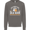 An Old Man With a Bowling Ball 10 Pin Mens Sweatshirt Jumper Charcoal