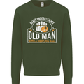 An Old Man With a Bowling Ball 10 Pin Mens Sweatshirt Jumper Forest Green