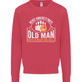 An Old Man With a Bowling Ball 10 Pin Mens Sweatshirt Jumper Heliconia