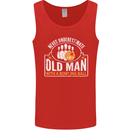 An Old Man With a Bowling Ball 10 Pin Mens Vest Tank Top Red