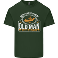 An Old Man With a Canoe Canoeing Funny Mens Cotton T-Shirt Tee Top Forest Green