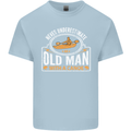 An Old Man With a Canoe Canoeing Funny Mens Cotton T-Shirt Tee Top Light Blue