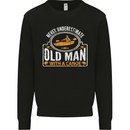 An Old Man With a Canoe Canoeing Funny Mens Sweatshirt Jumper Black