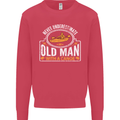 An Old Man With a Canoe Canoeing Funny Mens Sweatshirt Jumper Heliconia