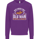 An Old Man With a Canoe Canoeing Funny Mens Sweatshirt Jumper Purple
