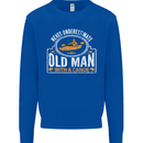 An Old Man With a Canoe Canoeing Funny Mens Sweatshirt Jumper Royal Blue