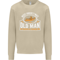 An Old Man With a Canoe Canoeing Funny Mens Sweatshirt Jumper Sand