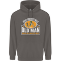An Old Man With a Cricket Bat Cricketer Mens 80% Cotton Hoodie Charcoal