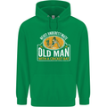 An Old Man With a Cricket Bat Cricketer Mens 80% Cotton Hoodie Irish Green