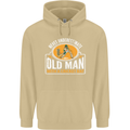 An Old Man With a Cricket Bat Cricketer Mens 80% Cotton Hoodie Sand