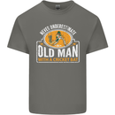 An Old Man With a Cricket Bat Cricketer Mens Cotton T-Shirt Tee Top Charcoal