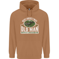 An Old Man With a Crossbow Funny Mens 80% Cotton Hoodie Caramel Latte